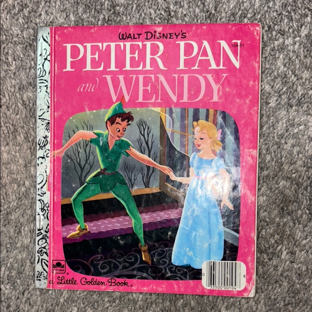 Vintage Disney 1952 Peter Pan and Wendy - Little Golden Book